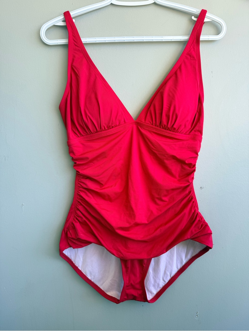 Tommy Bahama Hot Red Twist-Front Swim Top